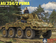 RM-5110 Rye Field Models 1/35 Sd.Kfz.234/2 PUMA with Engine Parts