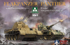2105 Takom 1/35 Flakpanzer Panther “Coelian” with 37mm Flakzwilling 341 & 20mm flakvierling mg151/20