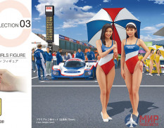 29103 Hasegawa Набор фигур 90's PADDOCK GIRLS FIGURE (2 фигуры)