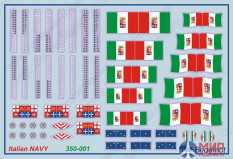 350-001 Бегемот 1/350  ВМФ Италии во второй мировой войне декали