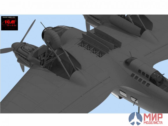 48261 ICM 1/48 He 111H-3, Германский бомбардировщик ІІ МВ