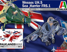 1329 Italeri 1/72 Вертолет и самолет Wessex UH.5 / Sea Harrier FRS.1 - Falklands War