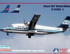 ее144105_4 Воcточный Экспресс 1/144 Пассажирский самолет Short-360 British Midland