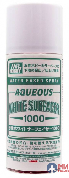 B-612 Gunze Sangyo (Mr. Hobby) Mr. Aqueous White Surfacer 1000 170мл.