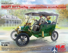 24025 ICM 1/24 Model T 1911 Touring c американскими автолюбителями