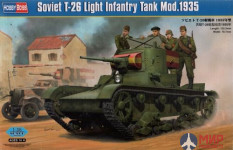 82496 Hobby Boss 1/35 Советский легкий танк Soviet T-26 Light Infantry Tank Mod.1935