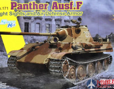 6917 Dragon танк Sd.Kfz.171 Panther Ausf.F w/Night Sights and Air Defense Armor 1/35