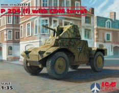 35377 ICM 1/35 Panzerspähwagen P 204 (f) with CDM turret, WWII German Armoured Vehicle