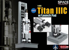 56228 Dragon космический  аппарат  Titan IIIC w/Launch Pad  1/400