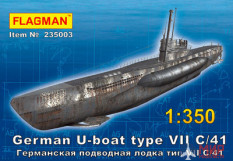 235003 Флагман 1/350 Германская подводная лодка типа VII C/41