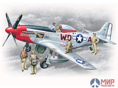 48153 ICM 1/48 Самолет Mustang P-51 D/w crew