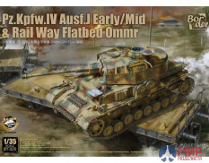 BT-025 Border Pz.Kpfw.IV Ausf. J Early/Mid & Railway Flatbed Ommr Lim Edition