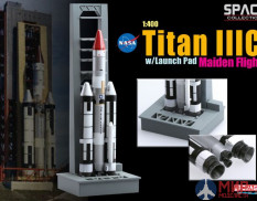 56341 Dragon космический аппарат  Titan IIIC w/Launch Pad Maiden Flight  1/400