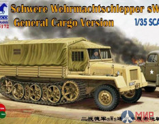 CB35172 Bronco Models 1/35 Немецкий грузовик Schwere Wehrmachtschlepper sWs General Cargo Version