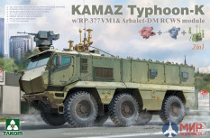 2173 TAKOM 1/35 KAMAZ Typhoon-K w/RP-377VM1&Arbalet-DM RCWS module 2in1