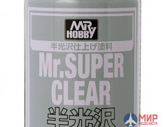 B-516 Mr.Hobby Полуглянцевый лак Mr.SUPER CLEAR SEMI-GLOSS 170мл
