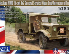 35GM0025 Gecko Models 1/35 Bedford MWD 15-cwt 4x2 General Service (Open Cab/Aeroscreen) Truck
