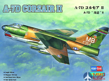 87203  Hobby Boss  самолёт  A-7D Corsair II  (1:72)