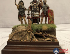 021 Окрашенная фигура Римское командование 54мм