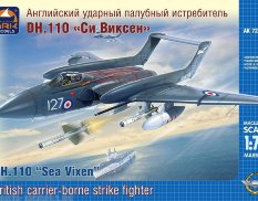 72031 АРК модел 1/72 Всепогодный английский палубный истребитель "Си Виксен" FAW.2