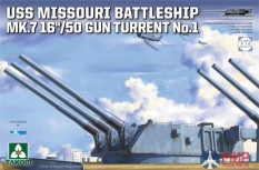 5015 Takom 1/72 USS MISSOURI BATTLESHIP MK.7 16''/50 GUN TURRET No.1