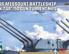 5015 Takom 1/72 USS MISSOURI BATTLESHIP MK.7 16''/50 GUN TURRET No.1