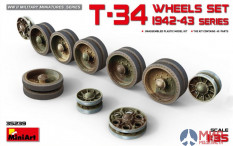 35239 MiniArt аксессуары  T-34 WHEELS SET 1942-43 series  (1:35)