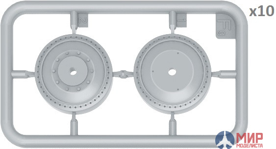 35239 MiniArt аксессуары  T-34 WHEELS SET 1942-43 series  (1:35)