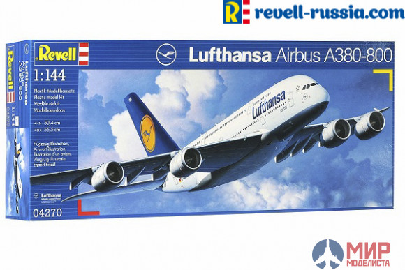 04270 Revell самолет Аэробус A380 "Люфтганза" (1:144)