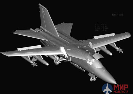 80350 Hobby Boss самолёт  F-111D/E Aardvark (1:48)