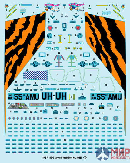 80350 Hobby Boss самолёт  F-111D/E Aardvark (1:48)
