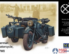 MB3528 Master Box 1/35 Немецкий мотоцикл German Motorcycle, WWII