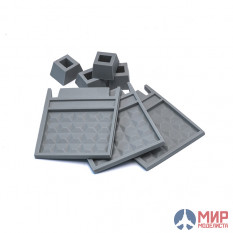 S-172 MiniWarPaint 1/72 Забор секционный ПО-2 размер XS (3 панели + 4 опоры)