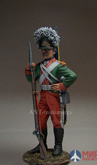 ANT120-65 ANT-miniatures 120mm Фигура Гренадер Екатеринославского полка, Россия, 1792 г.