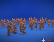 NSA350516 North Star Models 1/350 Фигуры японских пилотов морской авиации IJN navy Pilots WW2 3D Fig