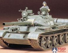 35108 Tamiya 1/35 Советский танк Т-62А, 1965г, с метал. решеткой радиатора и 1 фигурой танкиста