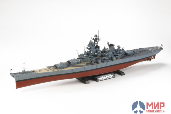 78029 Tamiya 1/350 Американский корабль US Battleship BB-63 Missouri - Circa 1991