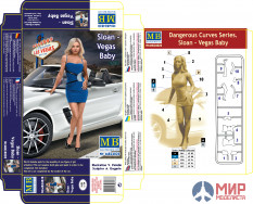 MB24020 Master Box 1/24 Фигуры, Серия Опасные изгибы. Слоан – Детка Вегаса