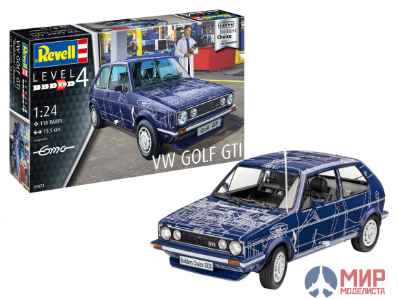 07673 Revell VW Golf GTI "Builders Choice"