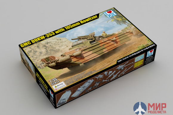 63540 I Love Kit 1/35 GMC DUKW-353 with 105mm Howitzer