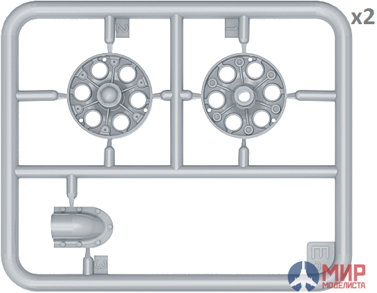 35242 MiniArt аксессуары  T-34 WHEELS SET 1943-44 series  (1:35)