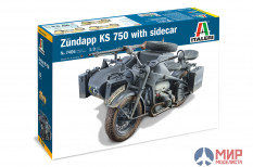 7406 Italeri 1/9 ZUNDAPP KS 750 with Sidecar
