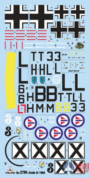 2784 Italeri Самолёт Arado Ar 196 A-3 1/48