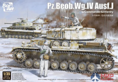 BT-006 Border 1/35 Pz.Beob.Wg. IV Ausf. J w/Commander&Infantry