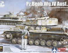 BT-006 Border 1/35 Pz.Beob.Wg. IV Ausf. J w/Commander&Infantry