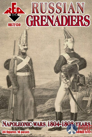 RB72130 Red Box 1/72 Nap. Russian Grenadiers. 1804-1808