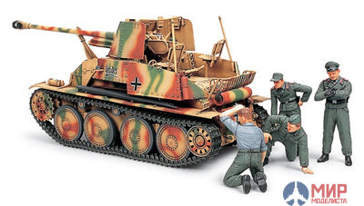 89751 Tamiya 1/35 Немецкая САУ с экипажем Marder III w/crew