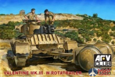 AF35201 AFV Club 1/35 Английский танк Valentine Mk. III with Rotatrailer