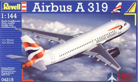 04215 Revell 1/144 Самолет Аэробус Airbus A 319