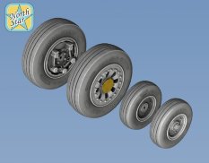 Ns72140-a North Star Models 1/72 F-15 A/B/C/D Wheels set. No mask series